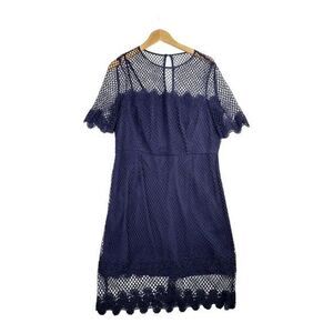 Antonio Melani Milly Dress Navy Size‎ 14 NWT